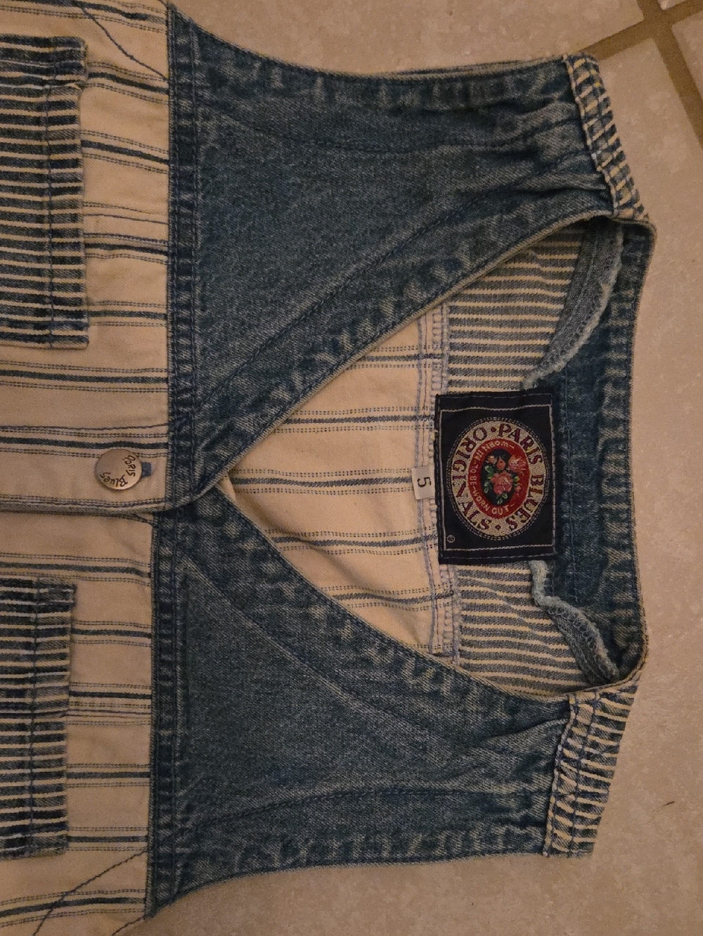 Paris Blues Originals Striped Denim Dress